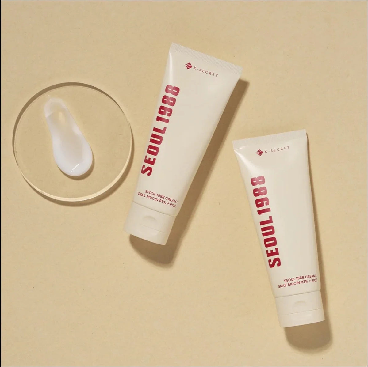 K-Secret Seoul 1988 Cream: Snail Mucin 93% + Rice (50ml) – Deep Hydration Glass Skin Moisturizer
