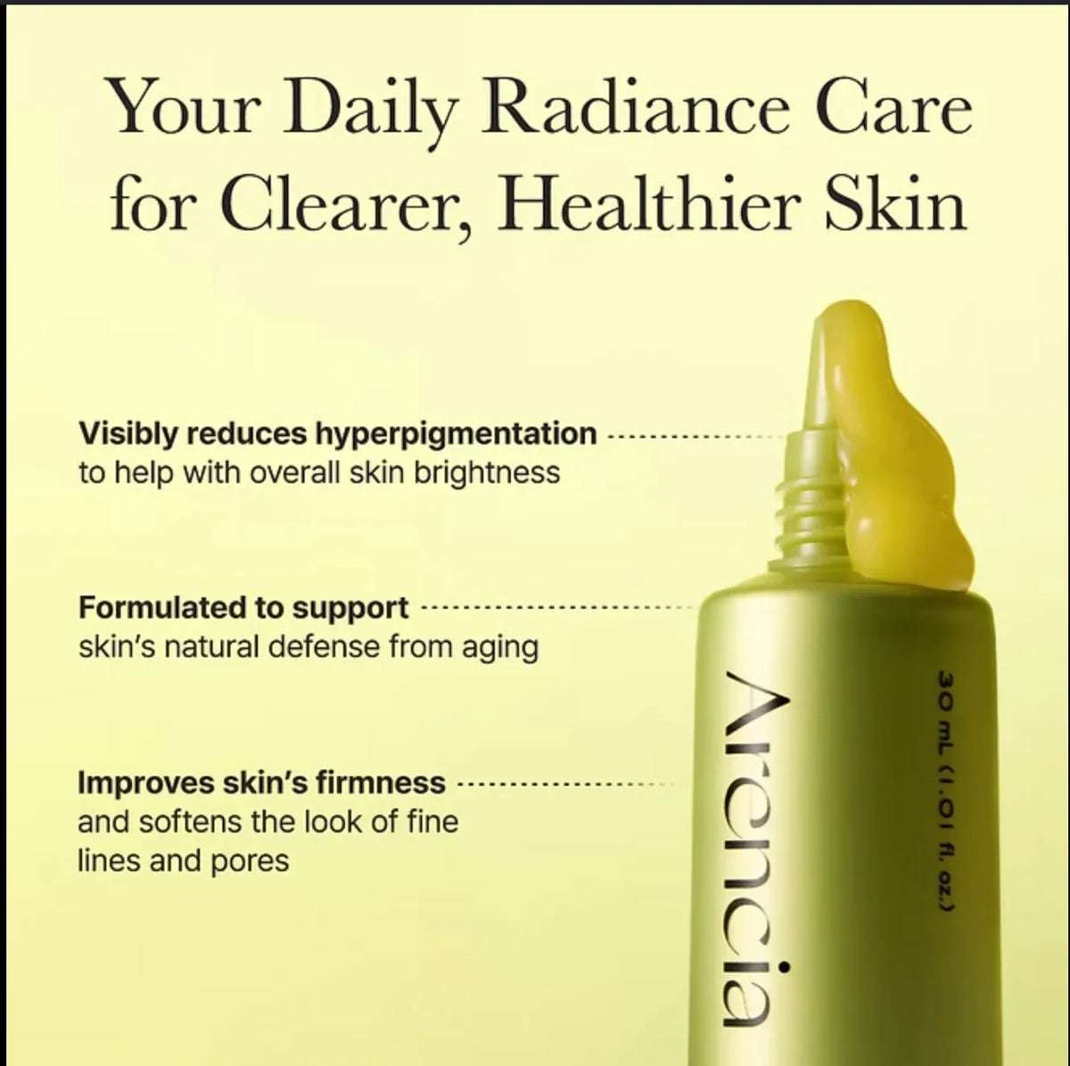 Arencia Vitamin C Booster Shot (30ml) – Brightening & Anti-Aging Dark Spot Serum