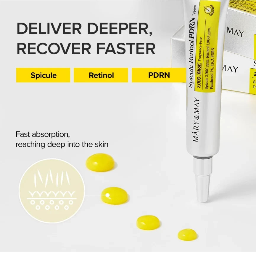 Mary & May Spicule Retinol PDRN Cream (30ml)