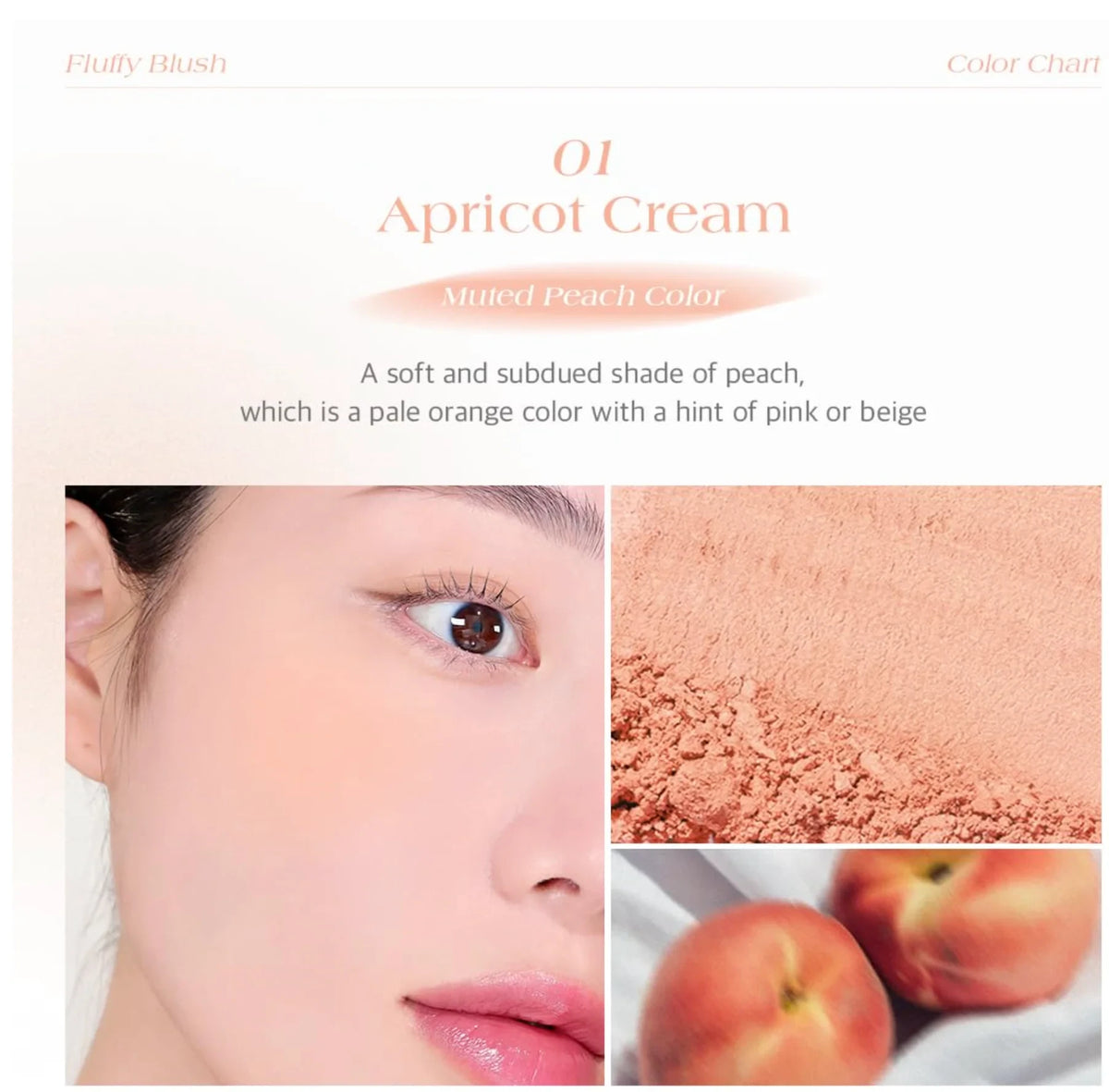 Dear.A Fluffy Blush 02 First Crush - Soft Matte Powder Blusher