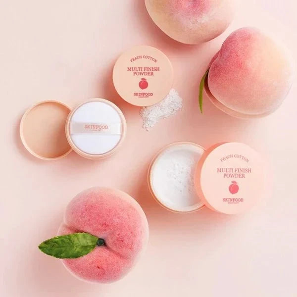 Skinfood Peach Cotton Multi-Finish Powder - Mattifying & Oil Control Loose Powder