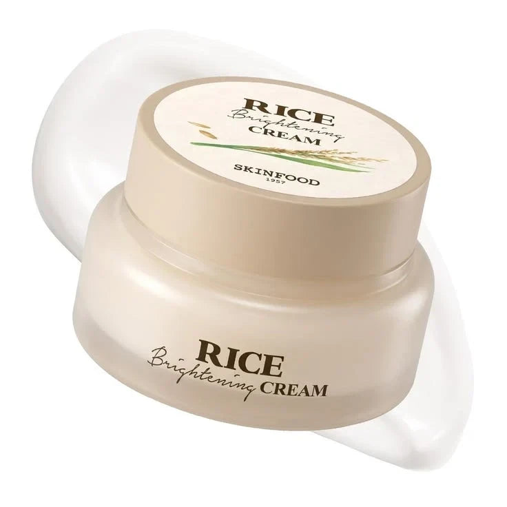 Skinfood Rice Brightening Cream 60ml - Pore Refined & Glass Skin Gel Cream