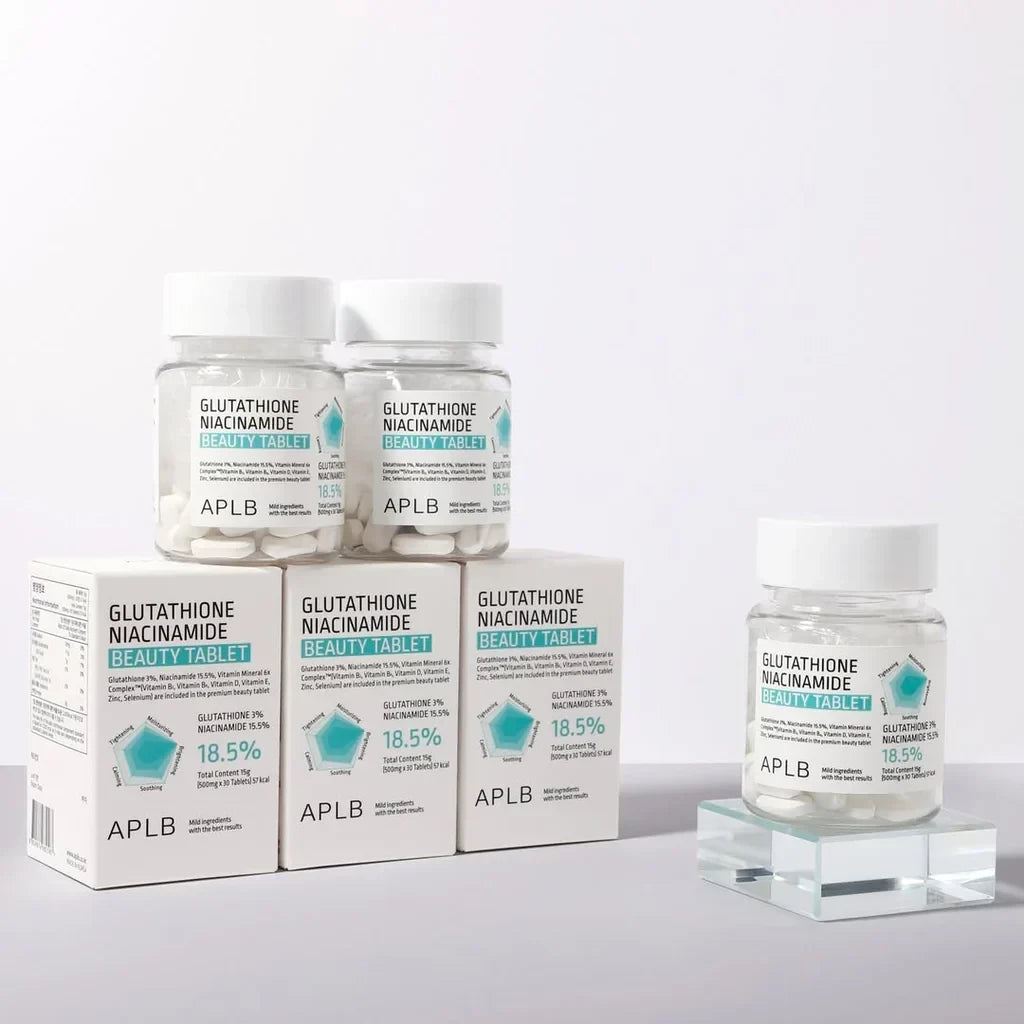 APLB Glutathione Niacinamide Beauty Tablets - Premium Skin Brightening & Radiance Supplements