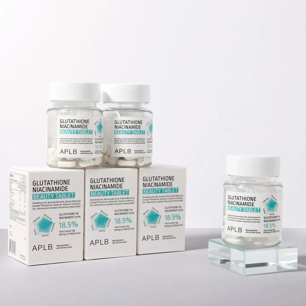 APLB Glutathione Niacinamide Beauty Tablet (30 Tablets) - Skin Brightening & Glow Supplement