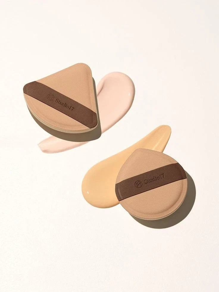 Makeheal Mini Pang Pang Puff Set (2 Pcs) - Premium Cushion Makeup Blending Puffs