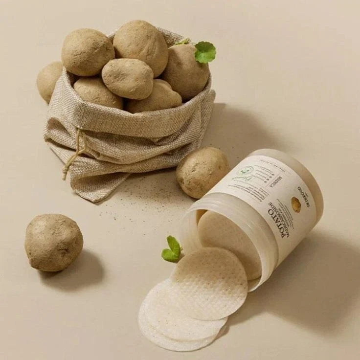 Skinfood Potato Madecassoside Soothing Pad 60 Pads - Calming & Dark Spot Care Toner Pads