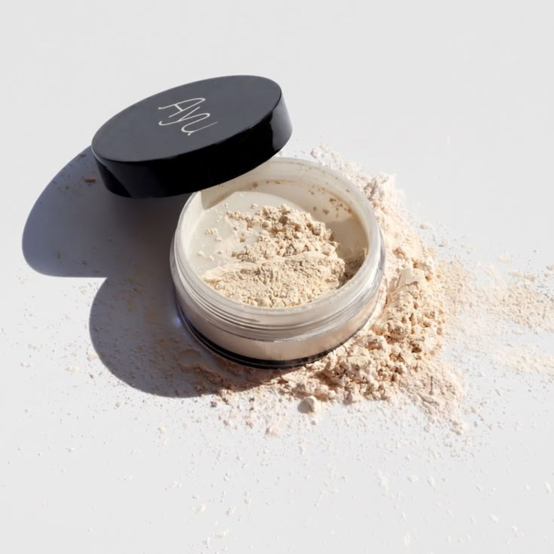 Aery Jo Loose Translucent Face Powder (Nude) - Lightweight Matte Setting & Oil-Control Baking Powder