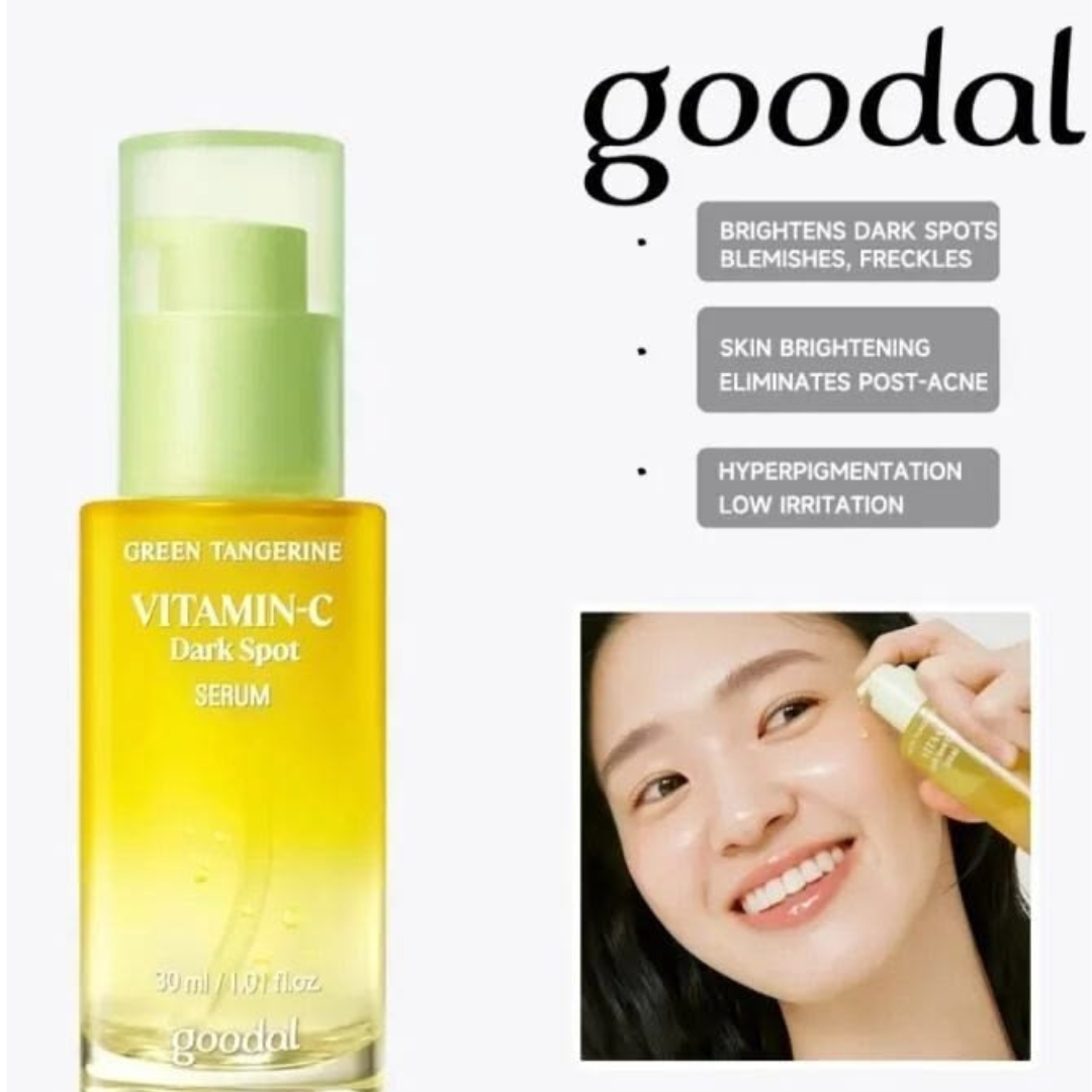Goodal Green Tangerine Vita C Dark Spot Care Serum 40ml - Vitamin C Brightening & Dark Spot Correcting Serum