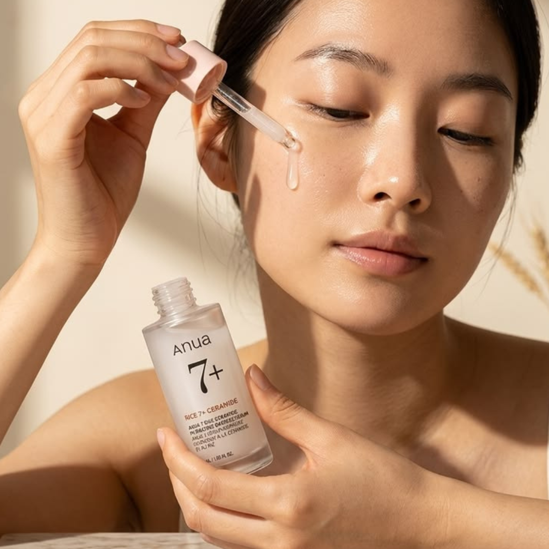 Anua Rice 7 Ceramides Hydrating Barrier Serum 50ml - Deeply Moisturizing, Brightening & Barrier Repairing Face Serum