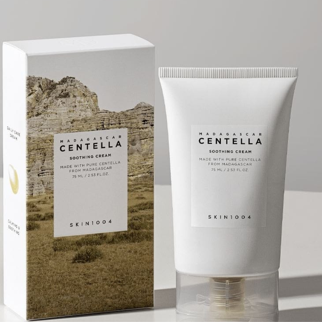 SKIN1004 Madagascar Centella Soothing Cream 75ml - Barrier Repairing, Calming & Hydrating Gel-Cream