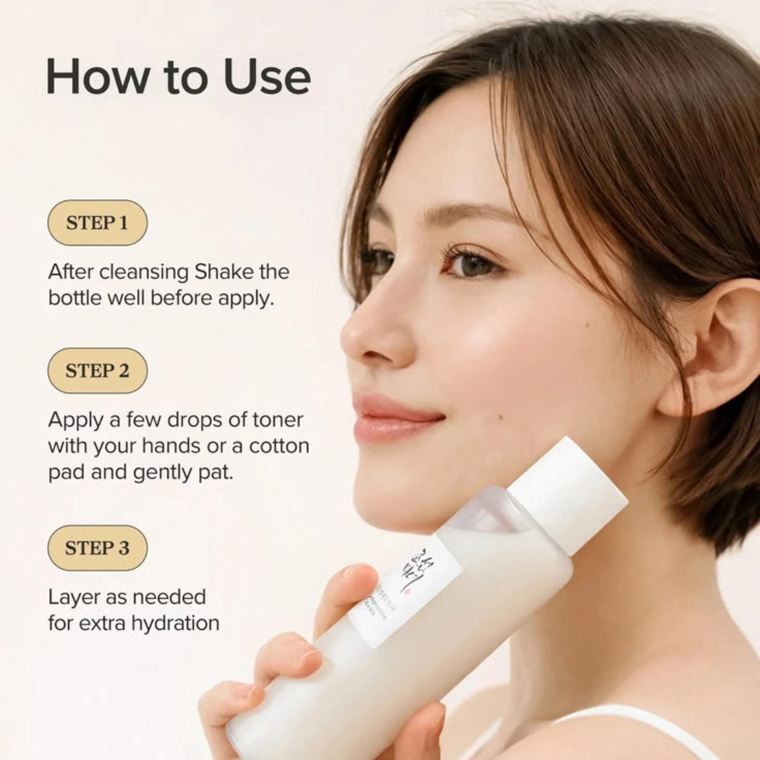 Beauty of Joseon Glow Replenishing Rice Milk 150ml - Deeply Hydrating, Nourishing & Skin Barrier Repairing Rice Toner