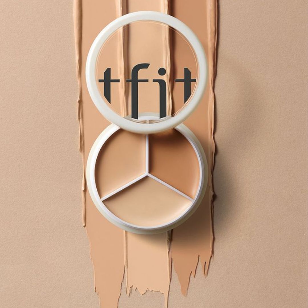 TFIT Cover Up Pro Concealer Palette (02 Warm) - 3-in-1 Full Coverage Corrector