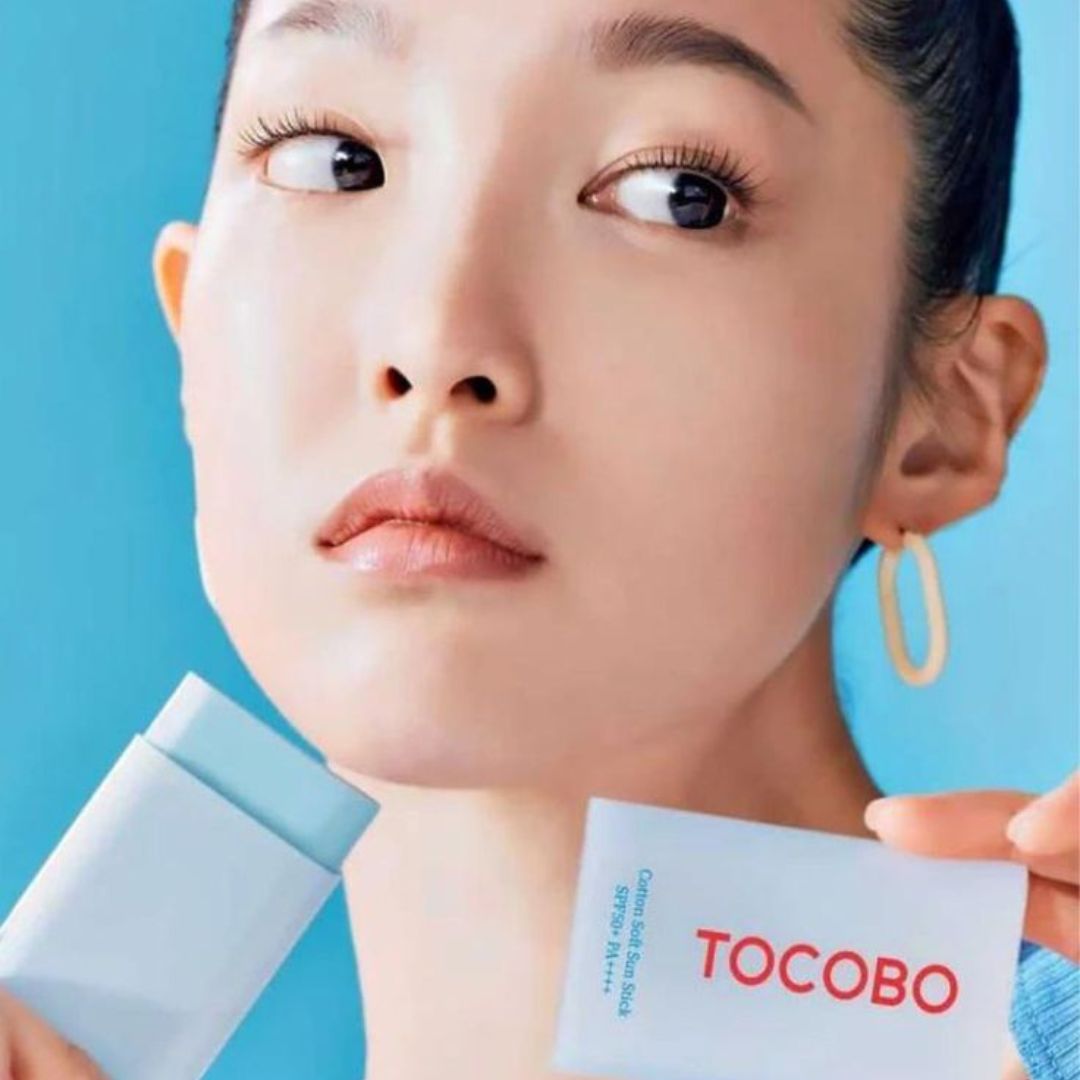 Tocobo Cotton Soft Sun Stick SPF50+ PA++++ 19g - Matte, Oil-Control & Weightless Sunscreen Stick