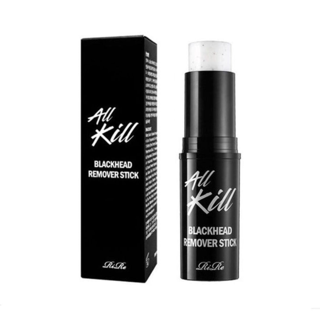 RiRe All Kill Blackhead Remover Stick 10g - Deep Pore Cleansing, Blackhead & Whitehead Exfoliating Balm