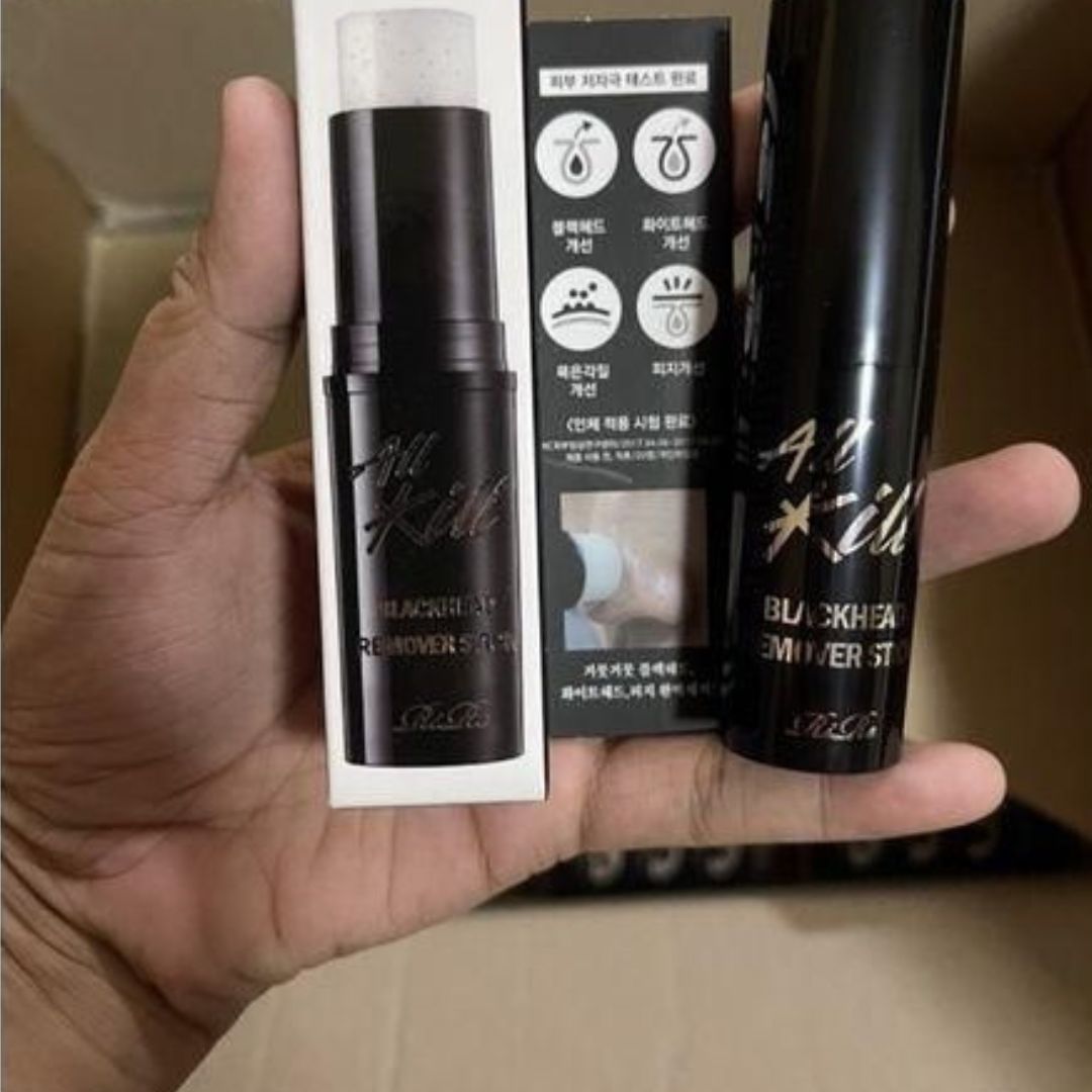 RiRe All Kill Blackhead Remover Stick 10g - Deep Pore Cleansing, Blackhead & Whitehead Exfoliating Balm