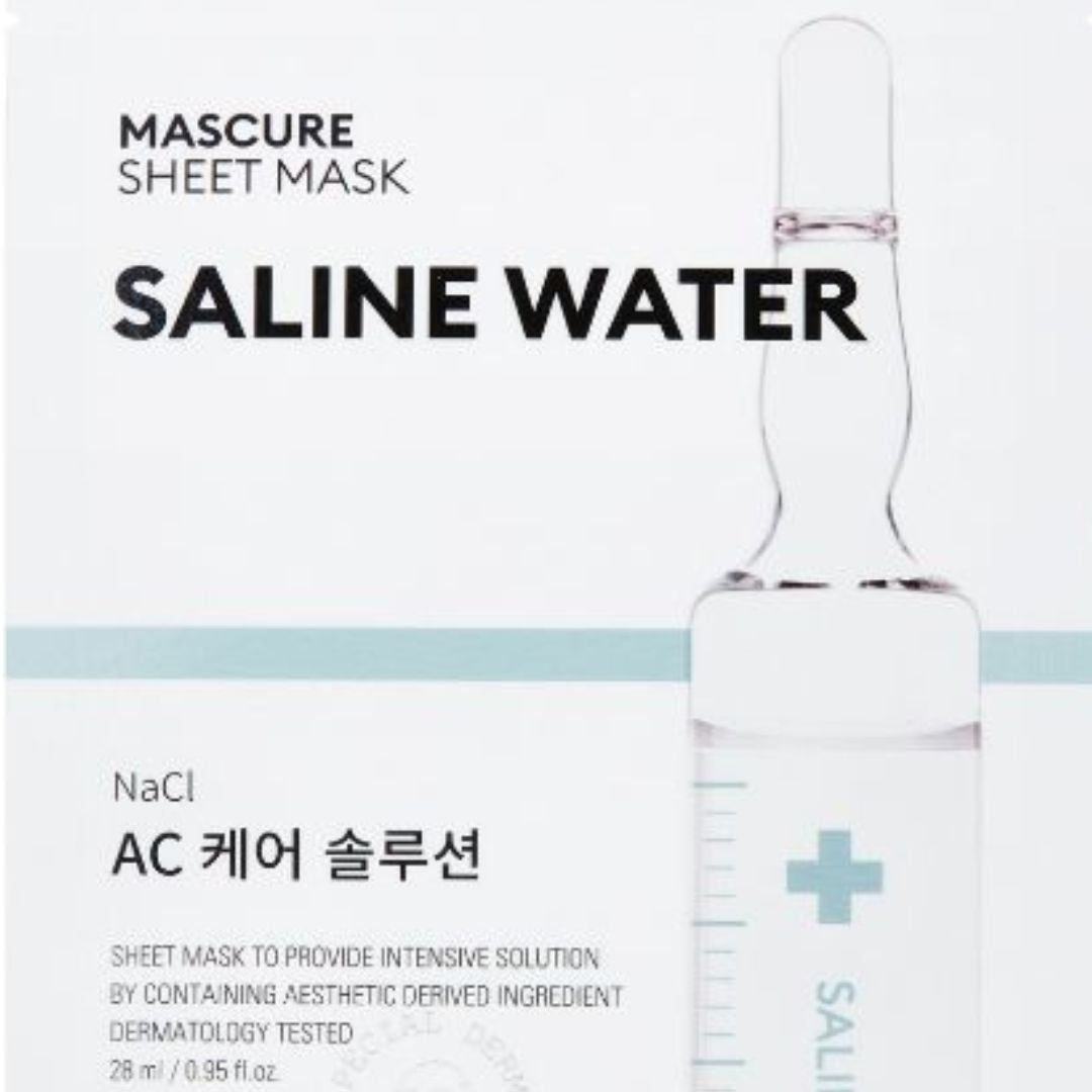 Missha Mascure AC Care Saline Water Sheet Mask 28ml - Soothing Acne Care & Skin Balancing Face Mask