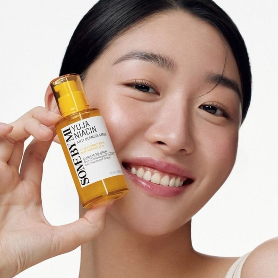 Some By Mi Yuja Niacin Anti-Blemish Starter Kit - Brightening, Dark Spot Fading & Hydrating 4-Step Skincare Set