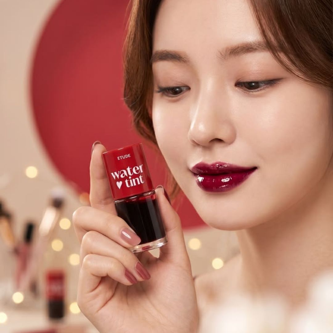 Etude House Dear Darling Water Tint (02 Cherry Ade) 9.5g - High-Pigment Hydrating Liquid Lip & Cheek Tint