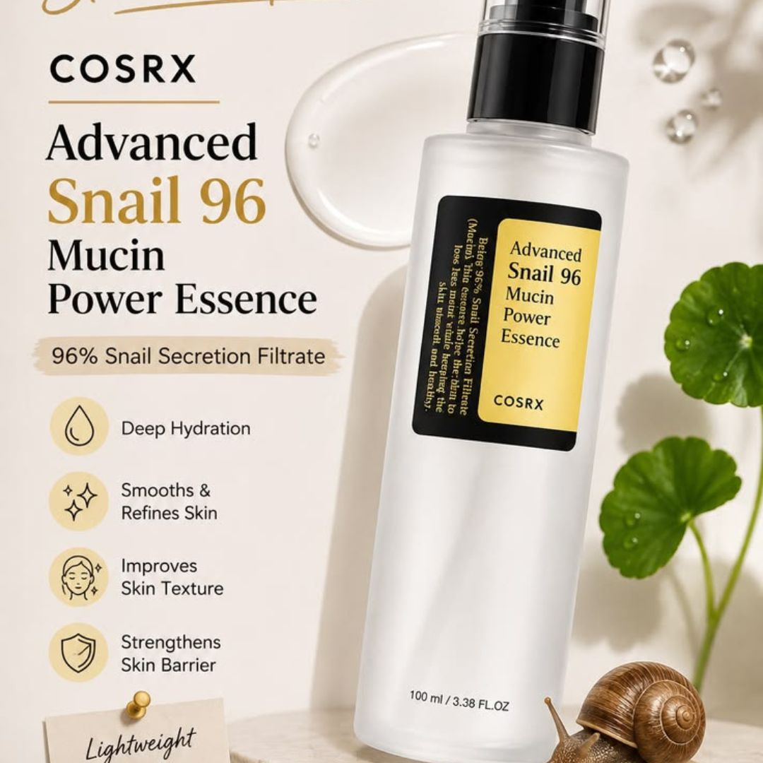 COSRX Advanced Snail 96 Mucin Power Essence 100ml - Deeply Hydrating, Repairing & Glowing Facial Essence