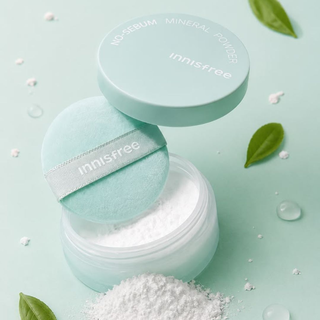 Innisfree No Sebum Mineral Powder 5g - Matte Oil-Control Loose Setting Powder