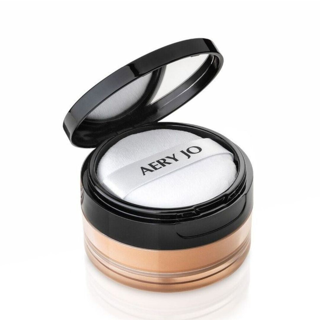 Aery Jo Loose Translucent Face Powder (Nude) - Lightweight Matte Setting & Oil-Control Baking Powder