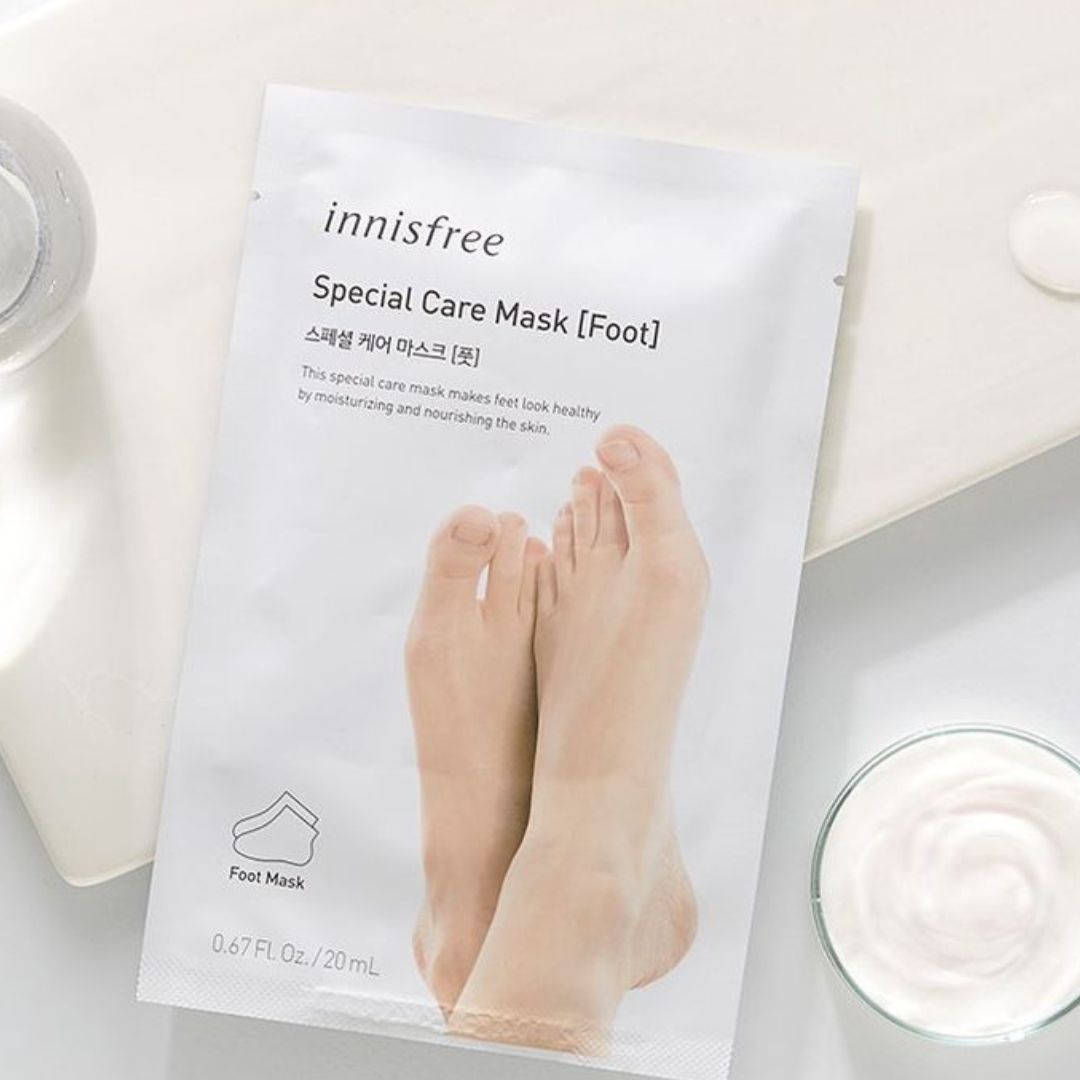 Innisfree Special Care Mask [Foot] 20ml (1 Pair) - Intensive Hydrating & Exfoliating Foot Mask