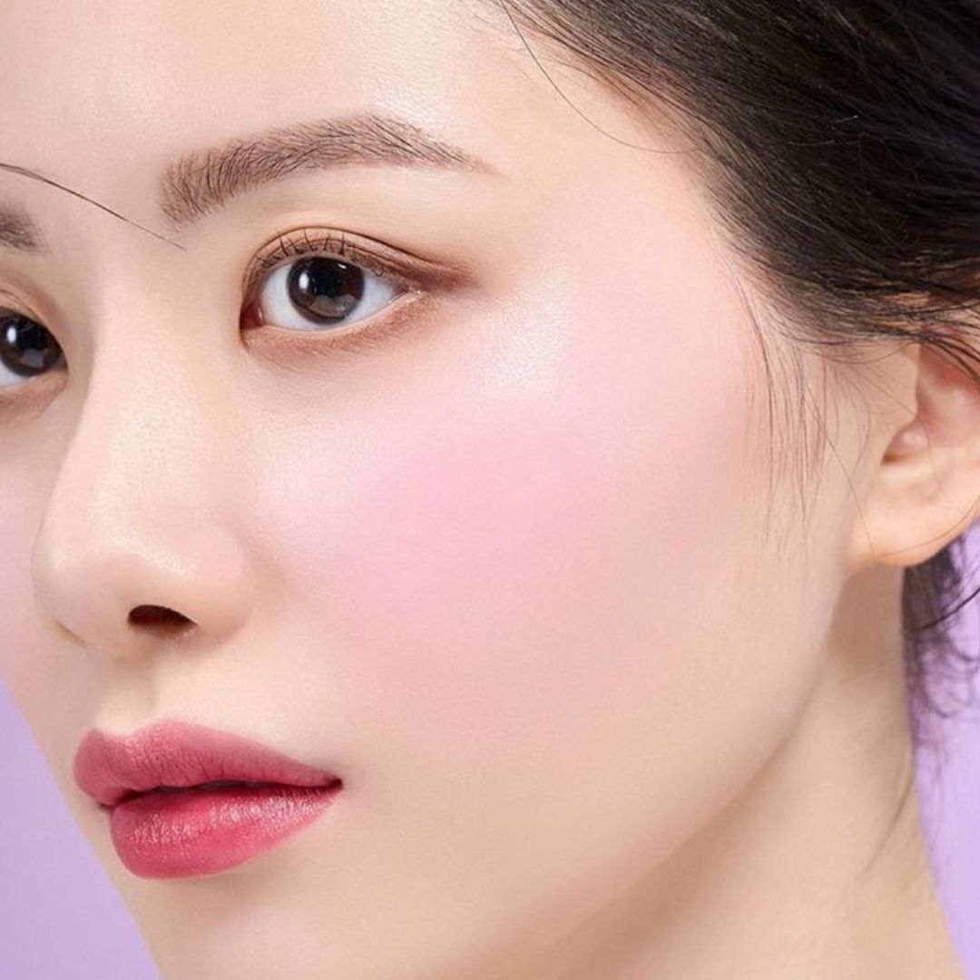 Judydoll Hot Pretty Blush Powder (Blueberry Night) - Cool-Tone Purple Brightening & Matte Cheek Blusher
