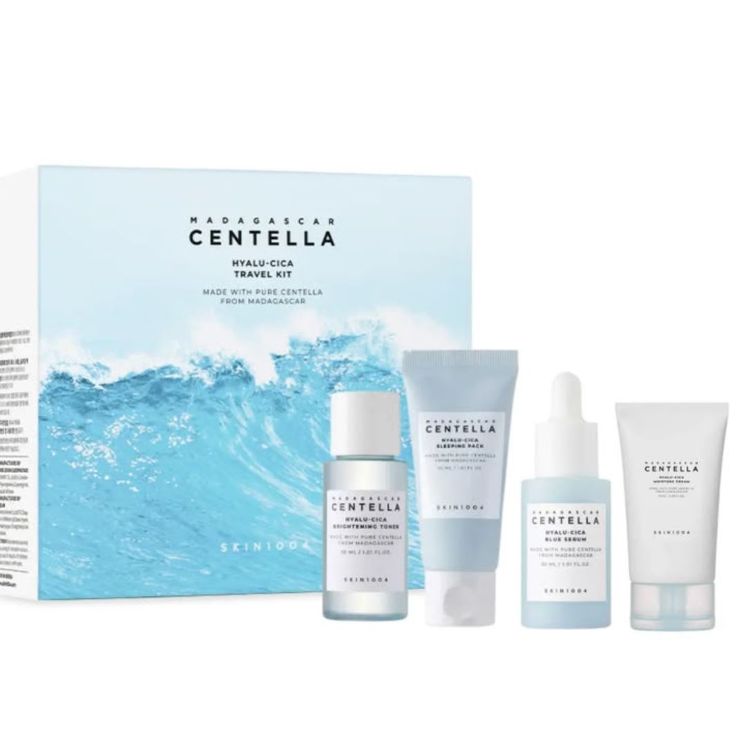 SKIN1004 Madagascar Centella Hyalu-Cica Sunsational Kit - Hydrating & Soothing Sun Care Travel Set