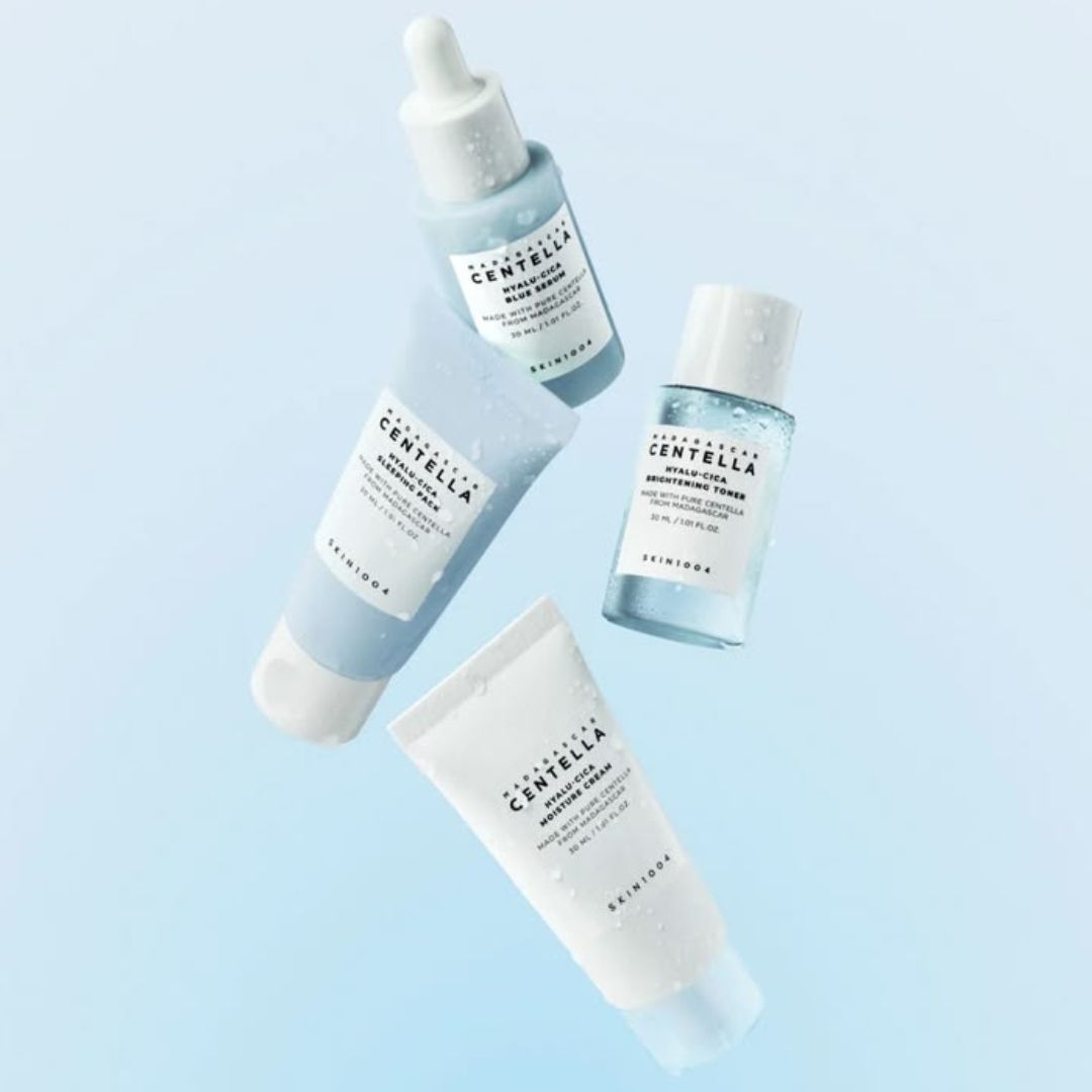 SKIN1004 Madagascar Centella Hyalu-Cica Sunsational Kit - Hydrating & Soothing Sun Care Travel Set