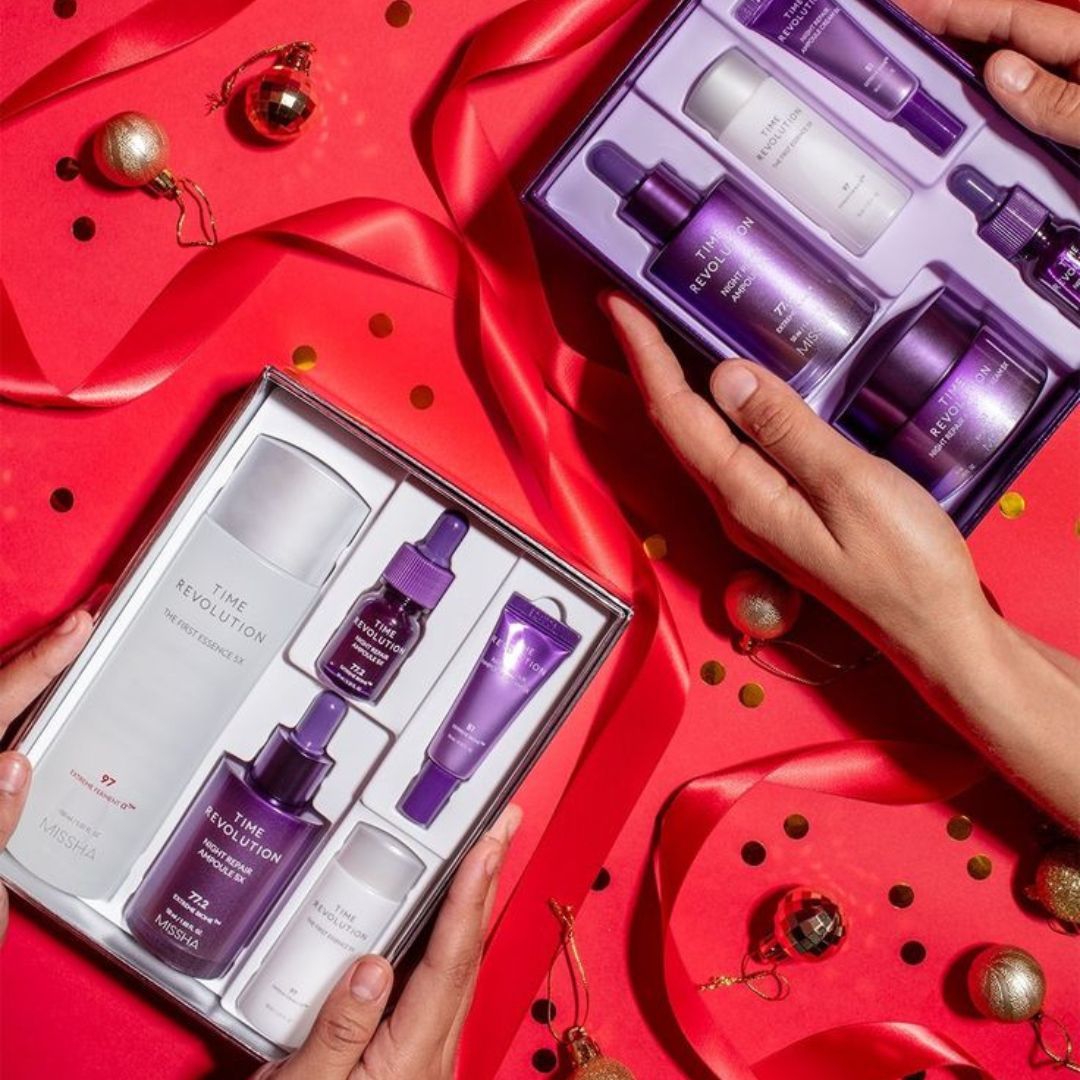 Missha Time Revolution Night Repair Special Set (3 Items) - Anti-Aging & Skin Renewal Luxury Skincare Kit