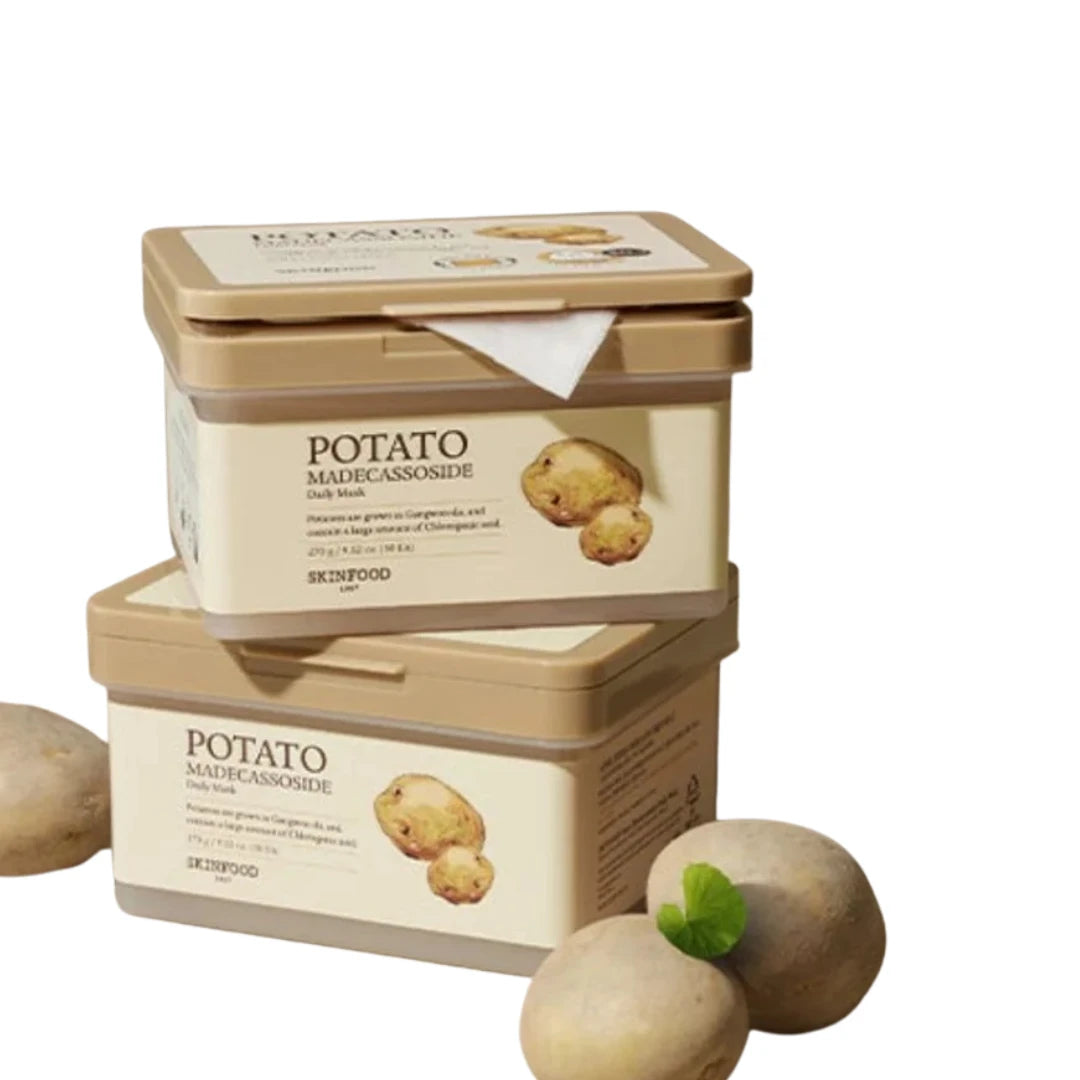 Skinfood Potato Madecassoside Soothing Pad 60 Pads - Calming & Dark Spot Care Toner Pads