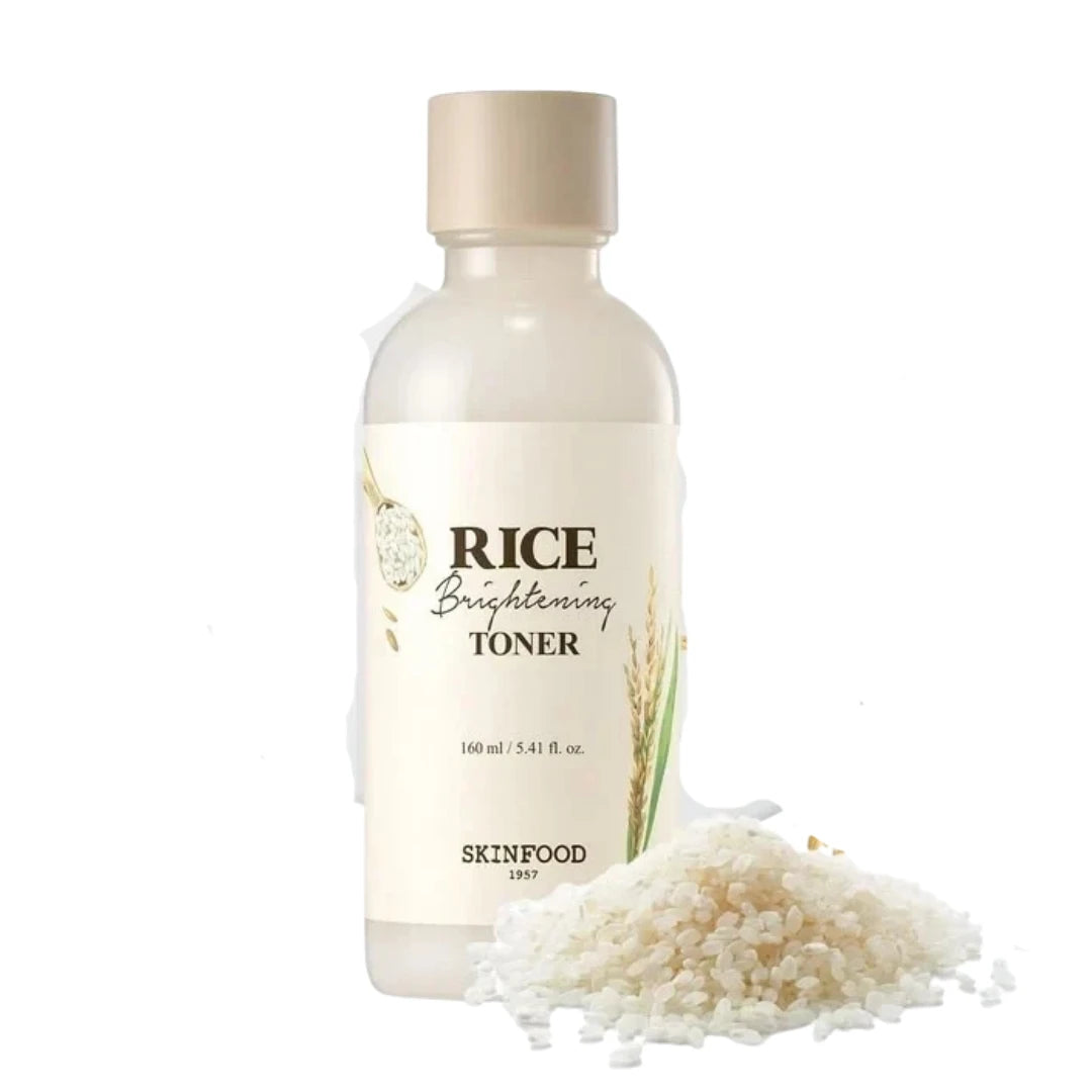 Skinfood Rice Brightening Toner 150ml - Hydrating & Milky Skin Clarifying Toner
