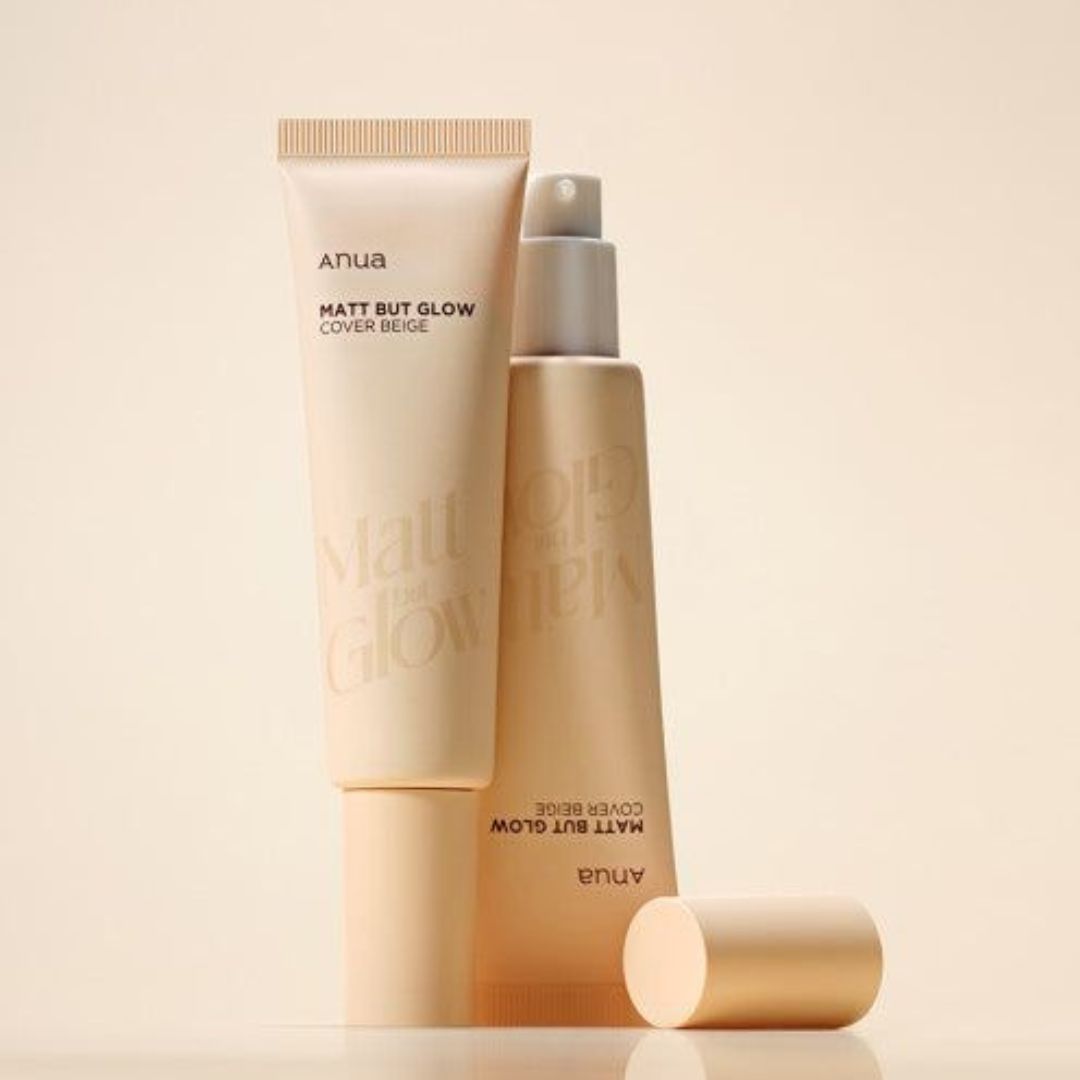Anua Matt But Glow Cover Beige 50ml - Long-Lasting, Flawless Coverage Skin Tint & Base Cream