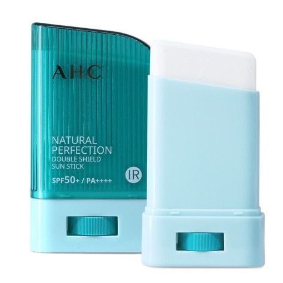AHC Natural Perfection Double Shield Sun Stick SPF50+ PA++++ 22g - Anti-Aging, Fresh & Non-Sticky Sunscreen Stick