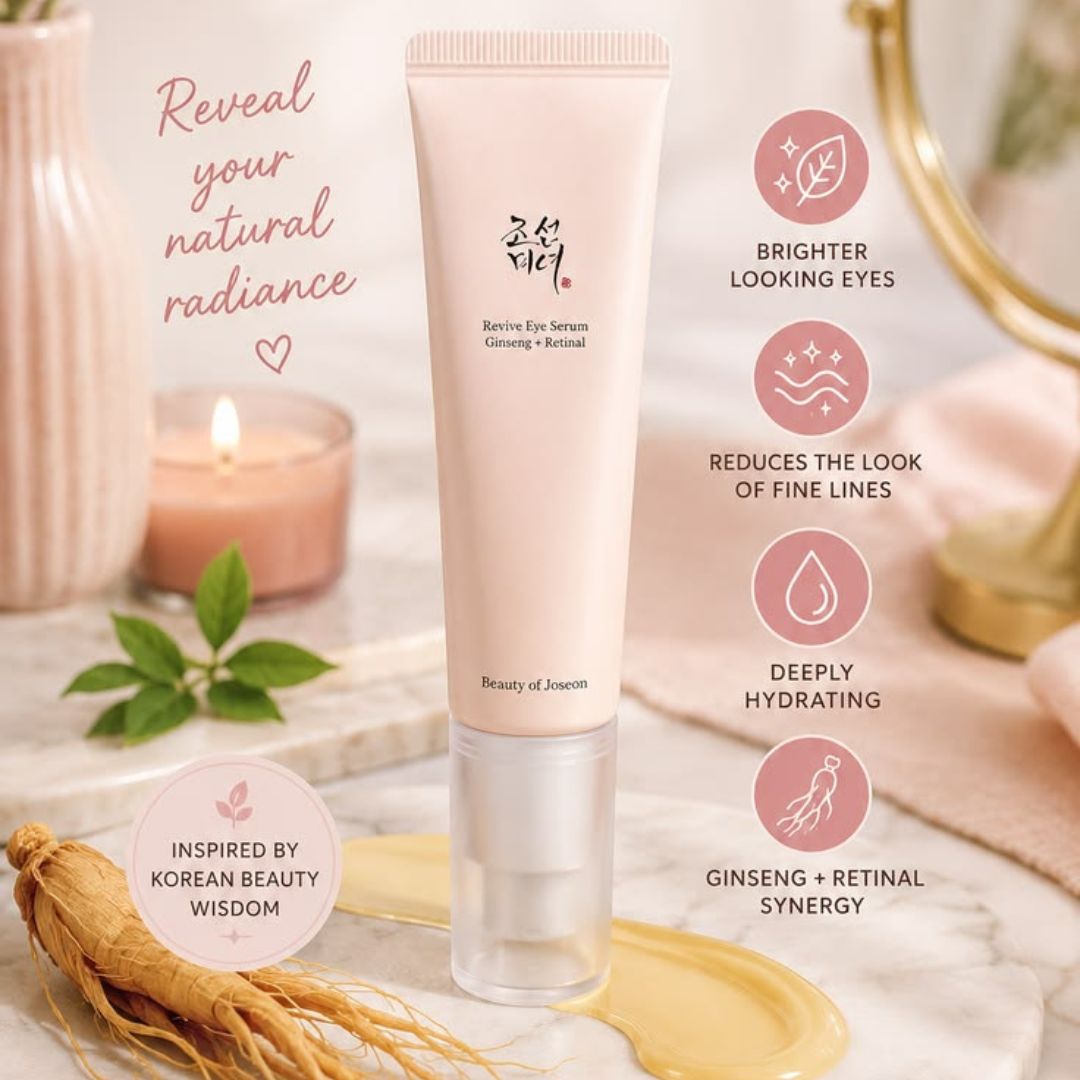 Beauty of Joseon Revive Eye Serum (Ginseng + Retinal) 30ml - Anti-Aging, Wrinkle Repair & Dark Circle Treatment
