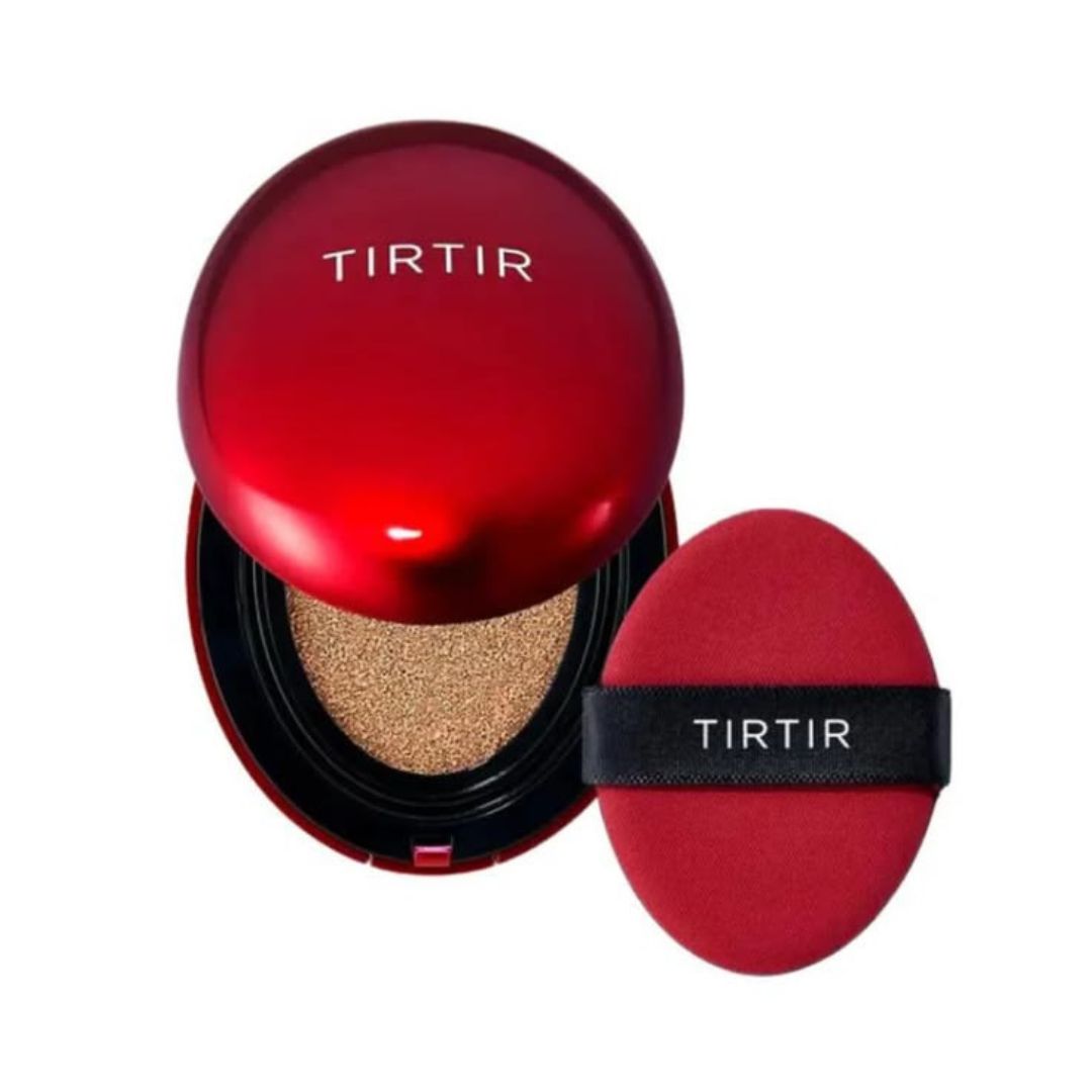 TIRTIR Mask Fit Red Cushion Mini (40N Cinnamon) - Long-Lasting, High Coverage Weightless Glow Foundation