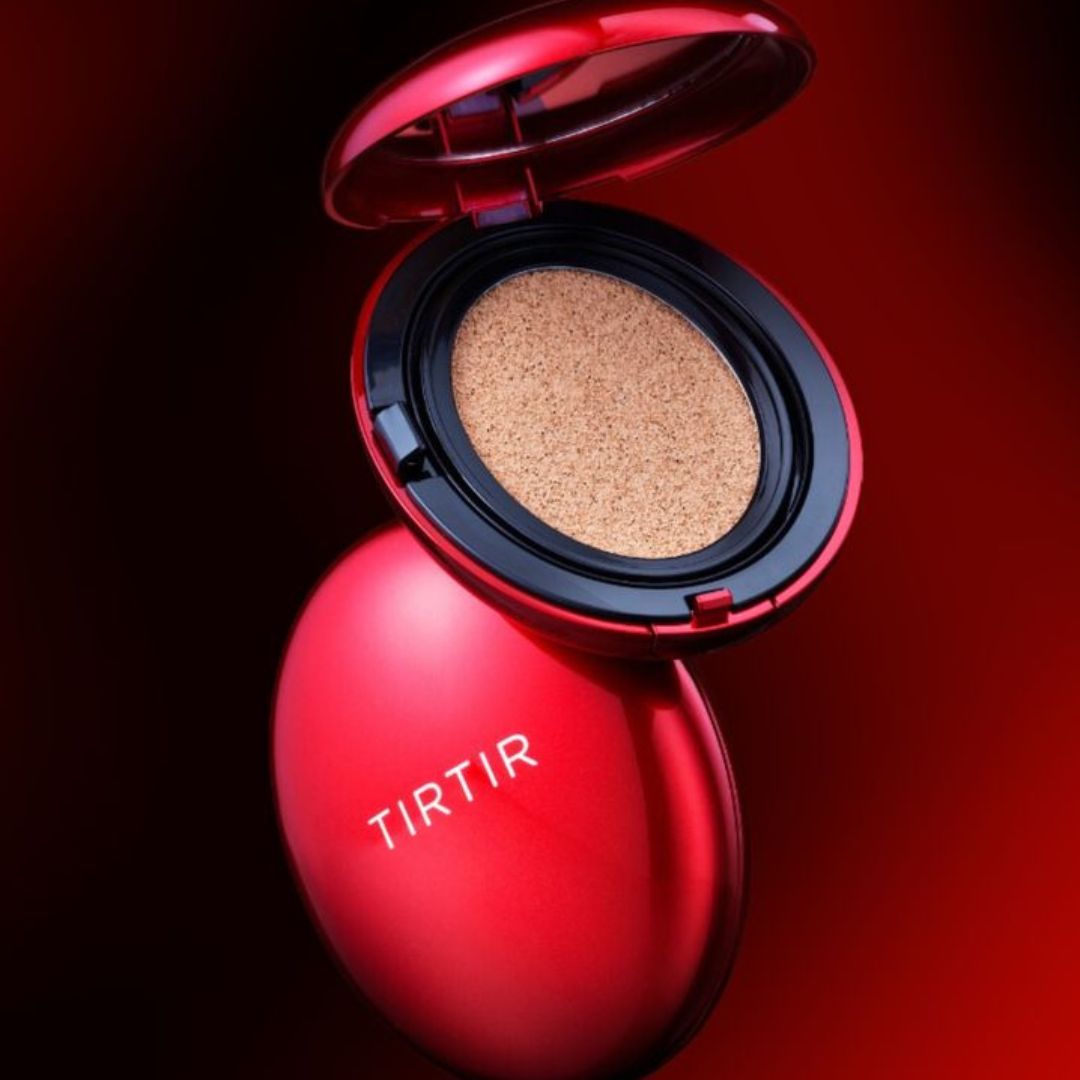 TIRTIR Mask Fit Red Cushion Mini (40N Cinnamon) - Long-Lasting, High Coverage Weightless Glow Foundation