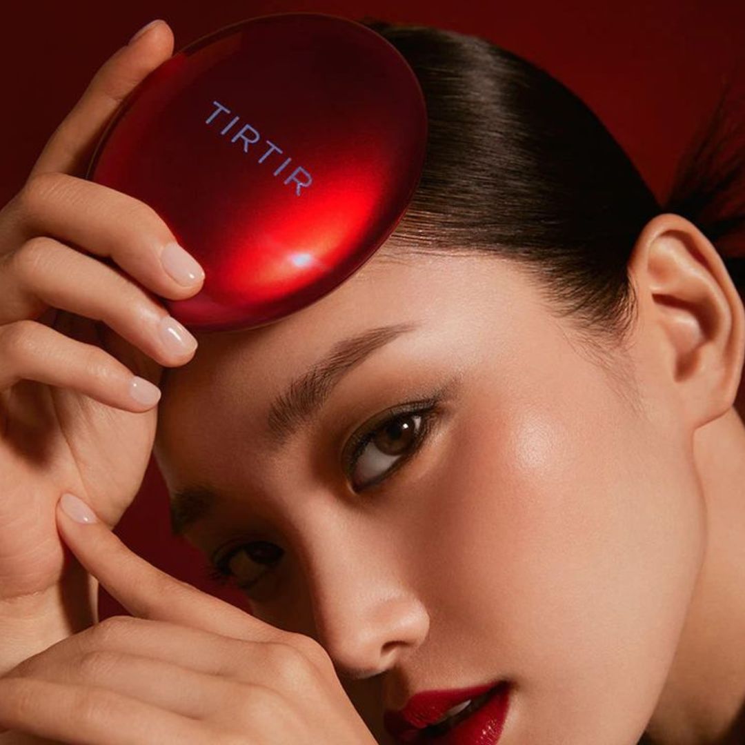 TIRTIR Mask Fit Red Cushion Mini (40N Cinnamon) - Long-Lasting, High Coverage Weightless Glow Foundation