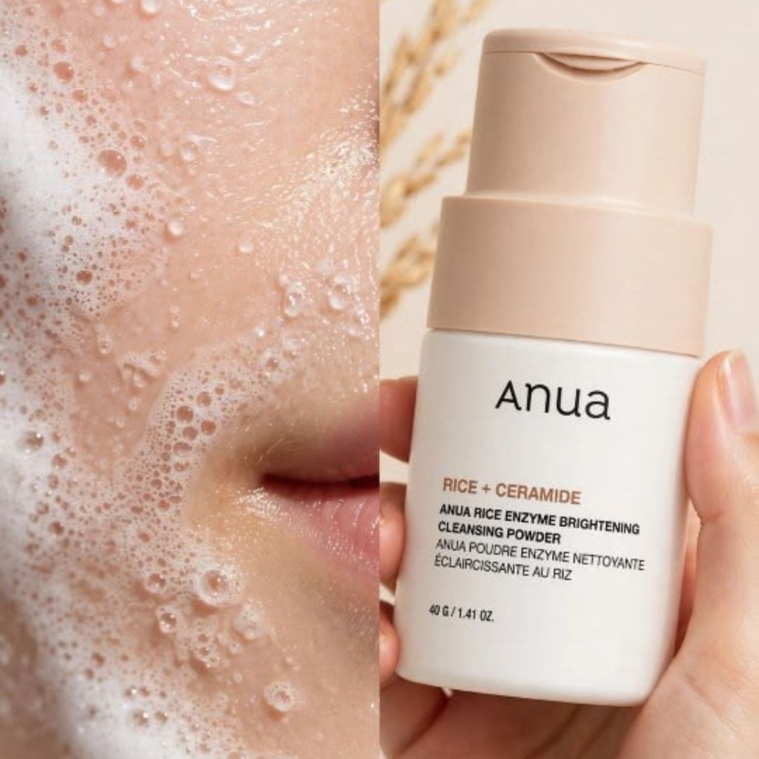 Anua Rice Enzyme Brightening Cleansing Powder 140g - Gentle Exfoliating, Pore Purifying & Glowing Cleanser