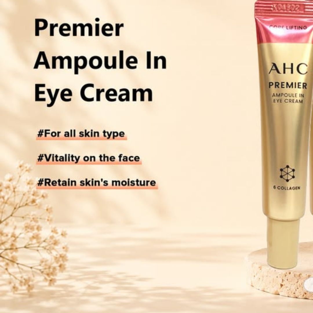 AHC Premier Ampoule In Eye Cream Core Lifting 40ml - Advanced Anti-Aging, Firming & Wrinkle-Smoothing Treatment