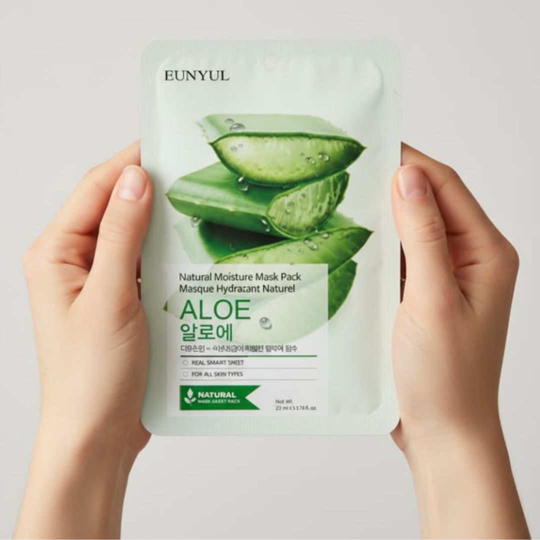 Nature Republic Real Nature Aloe Mask Sheet 23ml - Soothing, Intensely Hydrating & Calming Face Sheet Mask