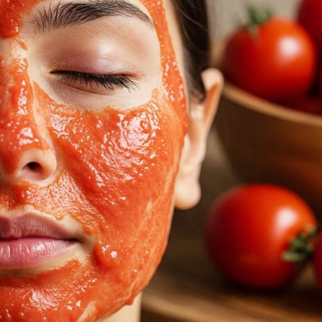 Nature Republic Real Nature Tomato Mask Sheet 23ml - Brightening, Hydrating & Clarifying Face Sheet Mask
