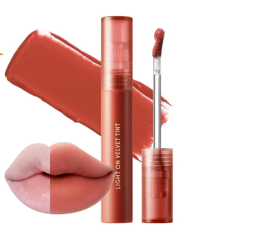 Nature Republic Light On Velvet Tint 04 Mood Apricot - Weightless Matte Lip Tint