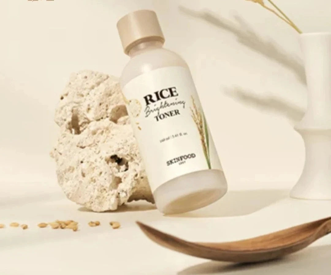 Skinfood Rice Brightening Toner 150ml - Hydrating & Milky Skin Clarifying Toner