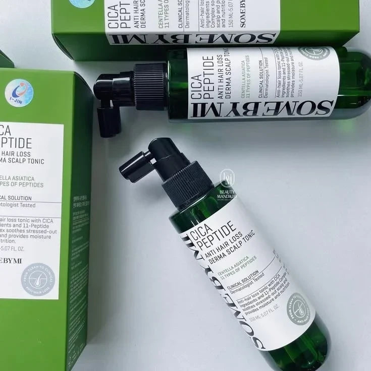 Some By Mi Cica Peptide Anti Hair Loss Derma Scalp Shampoo 285ml - Advanced Hair Fall Control & Scalp Care