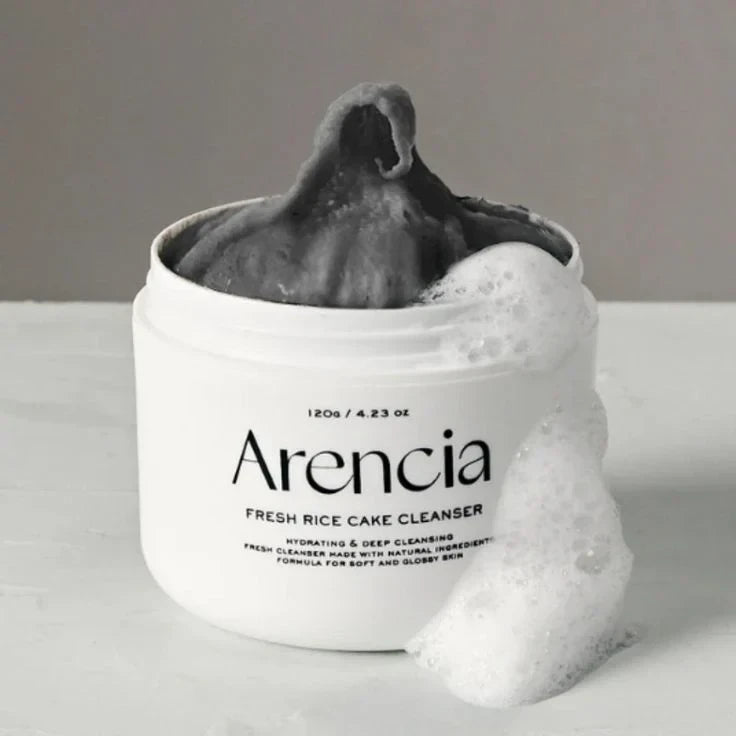 Arencia Black Tea Rice Mochi Cleanser - Deep Cleansing & Brightening Paste Cleanser