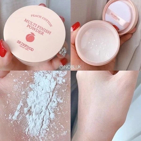 Skinfood Peach Cotton Multi-Finish Powder - Mattifying & Oil Control Loose Powder