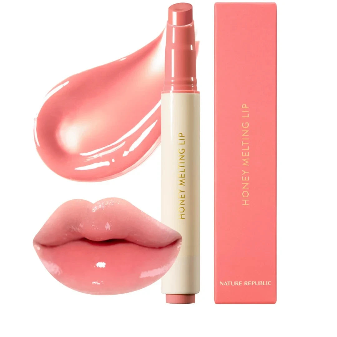 Nature Republic Cotton Melting Lip (03 Fog Brown) - Hydrating High-Shine Gloss Stick