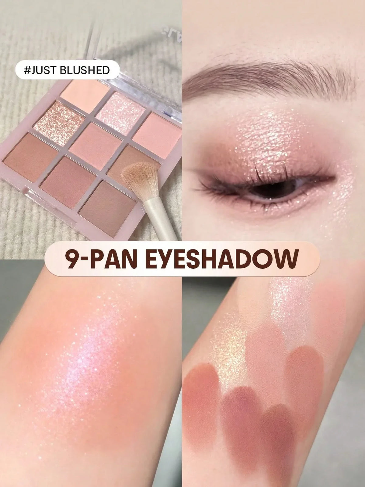 Unleashia Glitterpedia Eye Palette No.4 All of Lavender Fog - High-Pigment Matte & Glitter Eyeshadow Palette