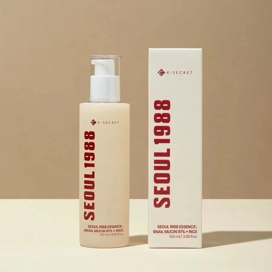 K-Secret Seoul 1988 Essence Snail Mucin 97% + Rice - Hydrating & Repair Essence
